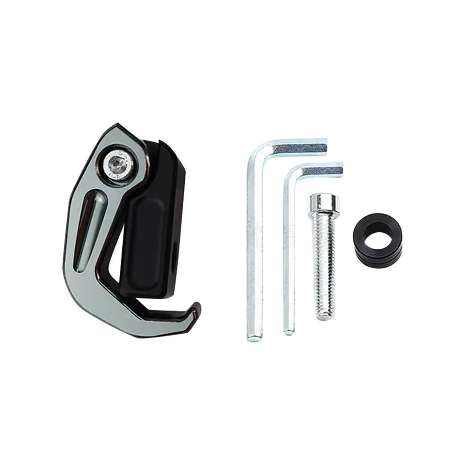 Gancho plegable para manillar de moto evita caídas de casco soporte aluminio 4