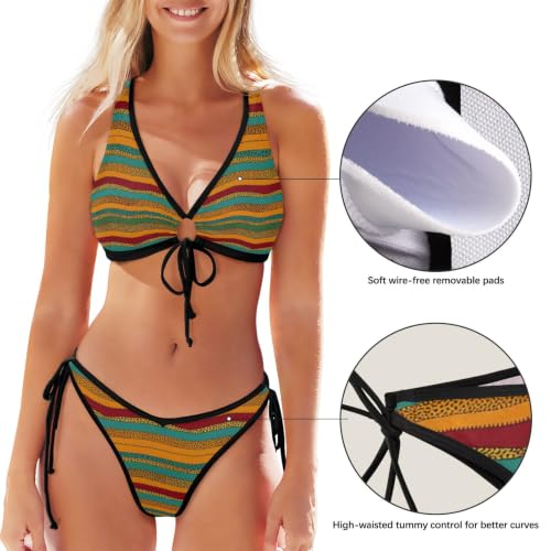 Bikini pour femme ajustable GuoChe évitant les marques de bronzage