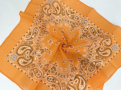 Image of Single Pack Bandanas 60s Premium Cotton Soft Thin Handfeel Large Handkerchief for Men and Women