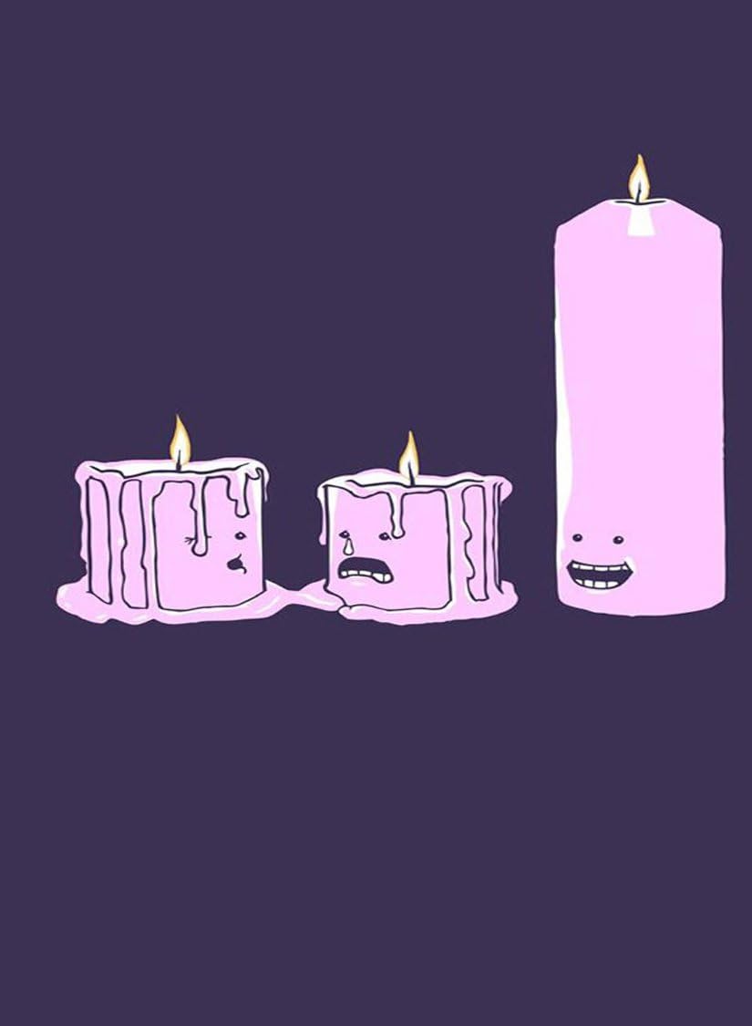 Rectangle Refrigerator Tall Candle Laughing at