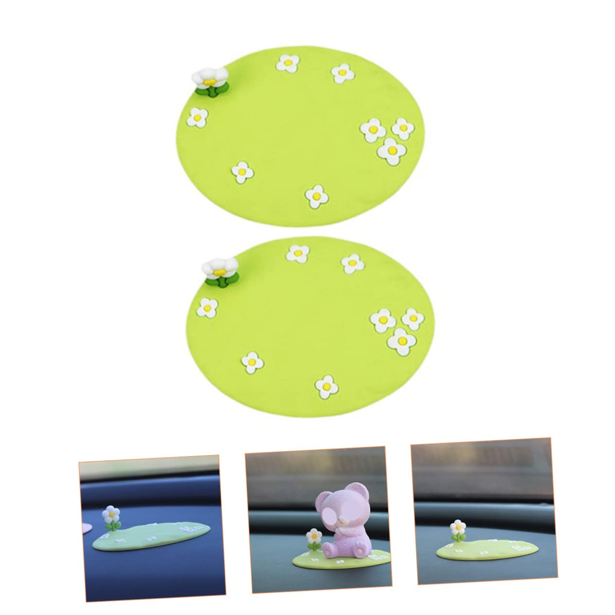 Housoutil 10 STK rutschfeste Matte Handy Matte rutschfestes multifunktionale antirutschmatte Handy aufsteller Gadgets für männer rundes rutschfestes Pad Anti-Rutsch-Pad