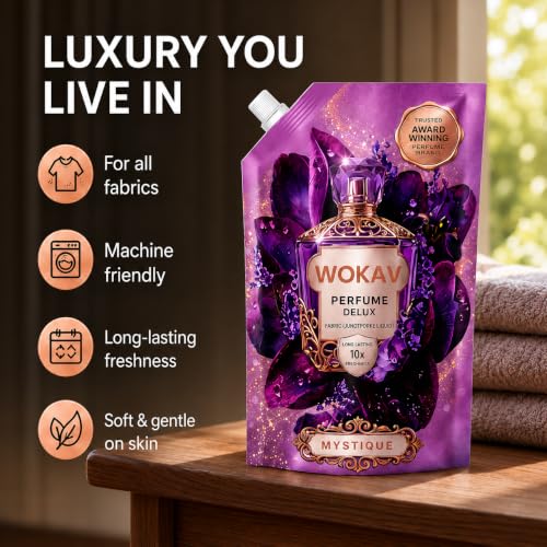 Image of Liquid Fabric Conditioner 1L | After Wash Softener for Machine &Hand Wash | 10x Long Lasting Perfume Fragrance | Anti-Static | Suitable forAll Fabrics | Men & Women