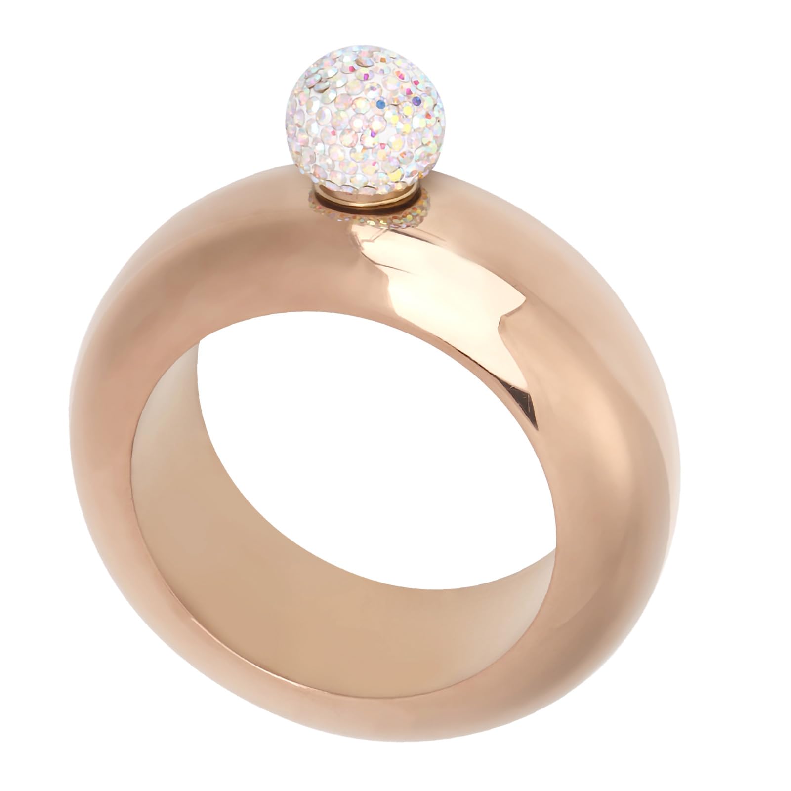 Bracciale Fiaschetta, Fiaschetta in Acciaio Inossidabile Bracciale Rigido Bottiglia Bracciale Rigido a Tenuta Stagna Fiaschetta Bottiglia D'Acqua in Metallo Brocca Bracciale (oro