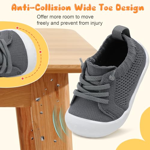Image of JIASUQI Baby Shoes for Toddler Boys Girls Sneakers Slip on Walking Shoes for Babies