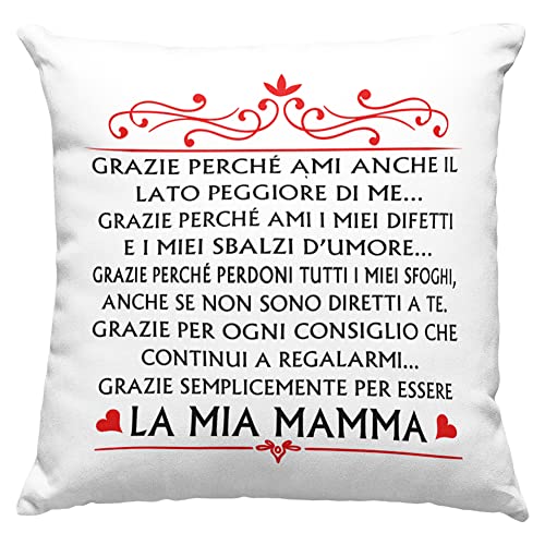 Cuscino Personalizzato 40x40cm 'Sognare Insieme' - Regalo Compleanno Con Imbottitura - Foto 6