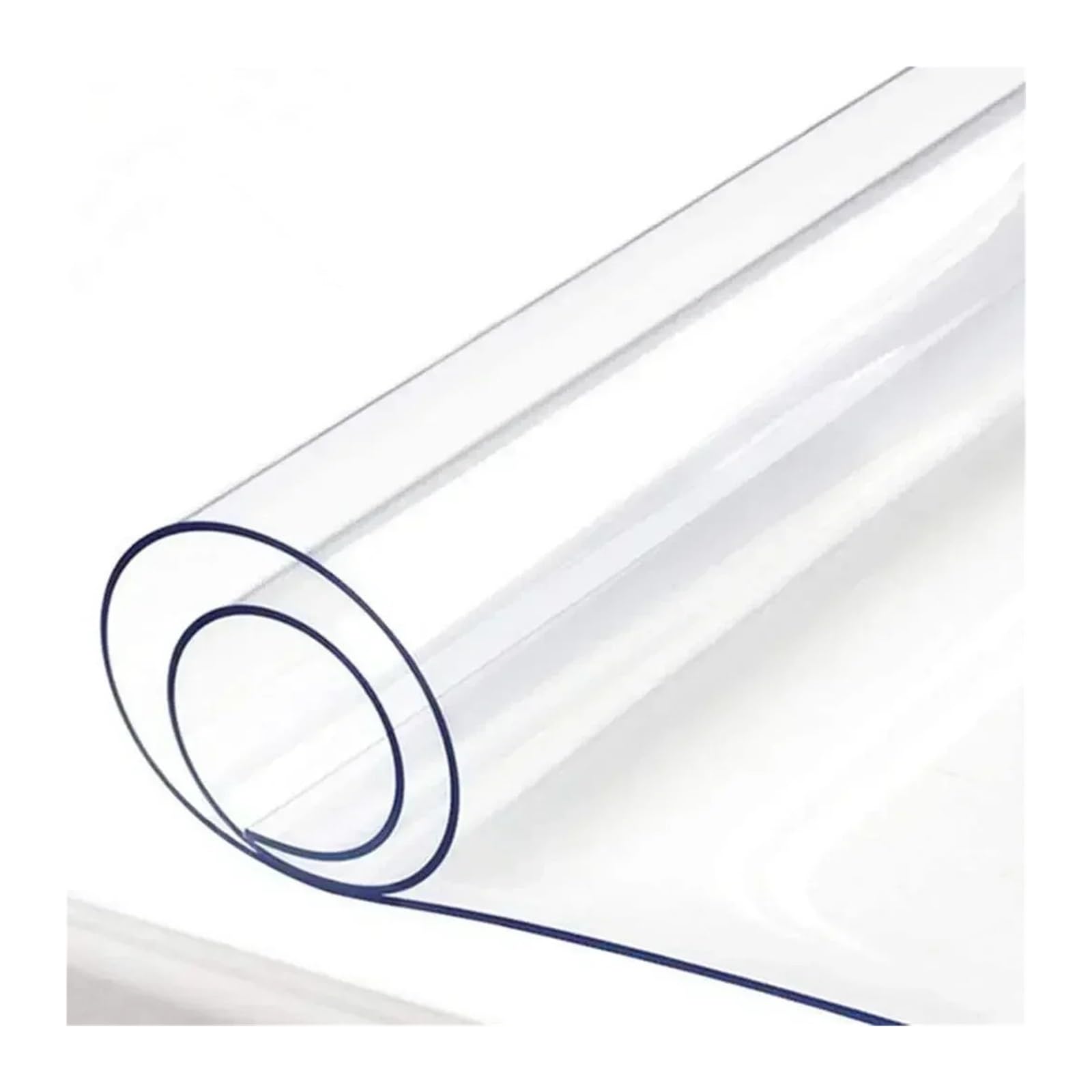 Clear Table Protector Clear PVC Tablecloth Protector Waterproof Oil-Proof Heat-Resistant, Transparent Table Pad For Coffee(80cmx200cm)
