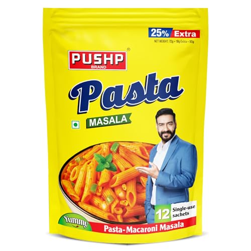 Image of Pushp Brand Pasta Masala 12 pouch (pack of 1)
