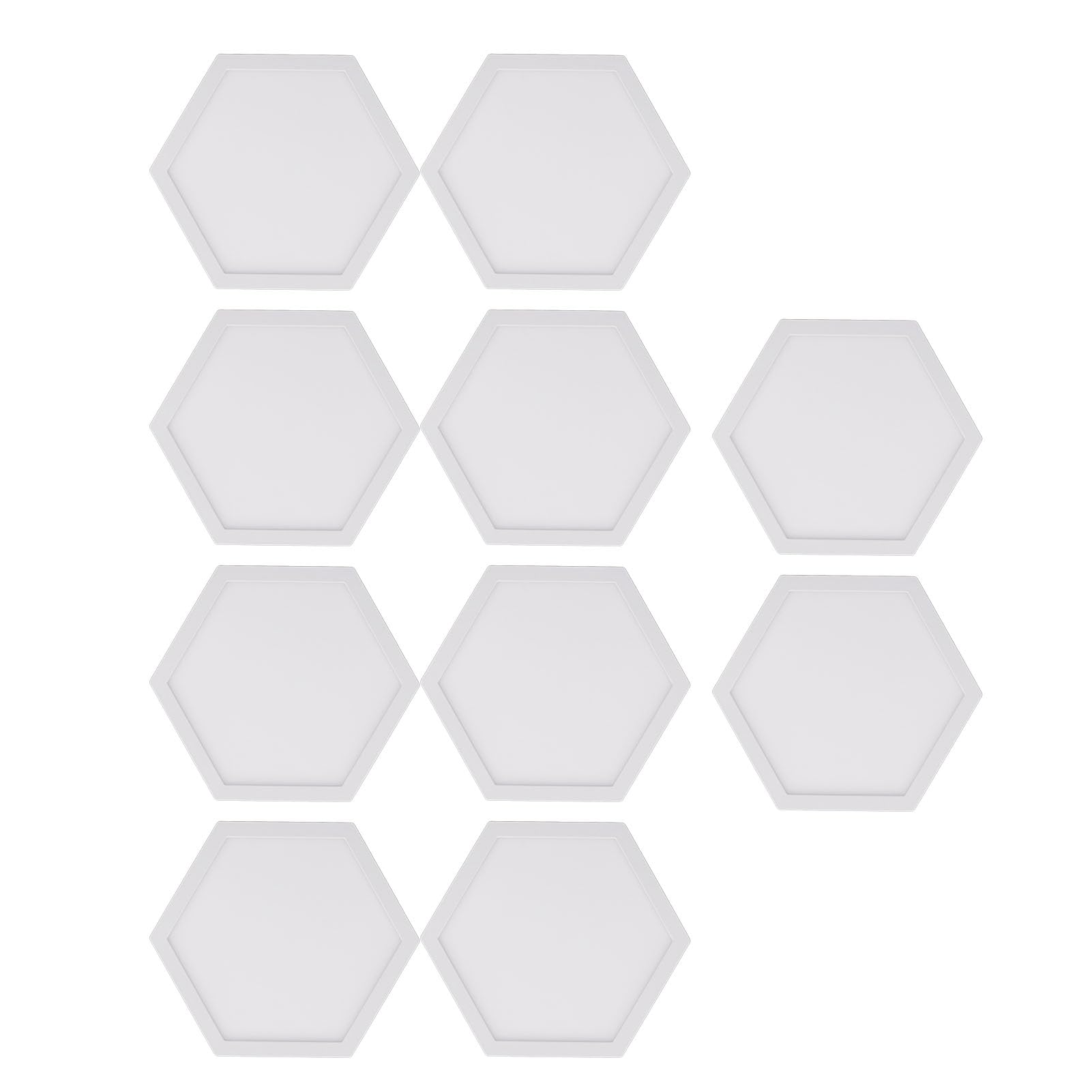 Luces de Pared LED RGB Inteligentes, Luces de Pared LED Hexagonales RGB, Sincronización de Música, 2,4 GHz, Efectos Multicolores para Habitación (Enchufe de la UE)