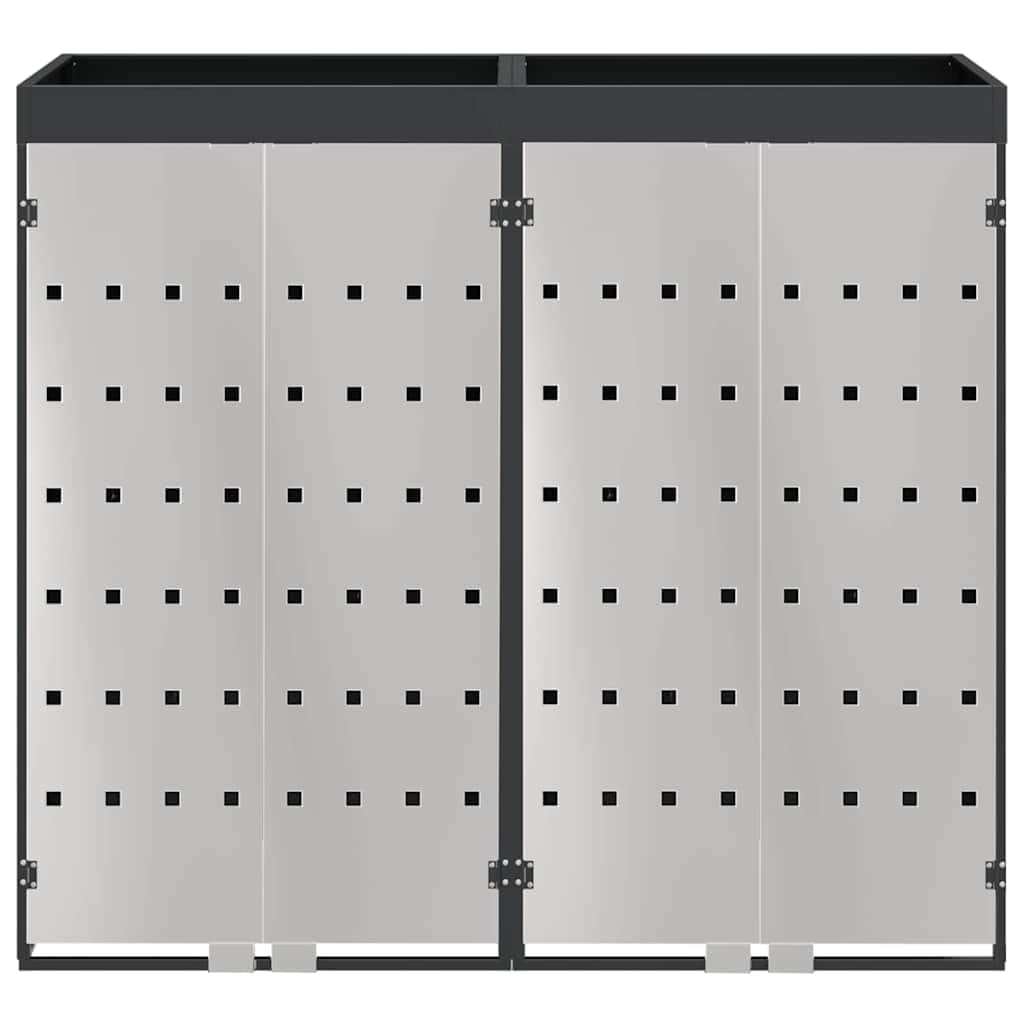 Almacenamiento de Cubos Wheelie para 3 Cubos Antracita Acero,Casa y jardín,Productos del hogar,Accesorios para contenedores de residuos,Soportes para contenedores de residuos,47.1kg-3394783