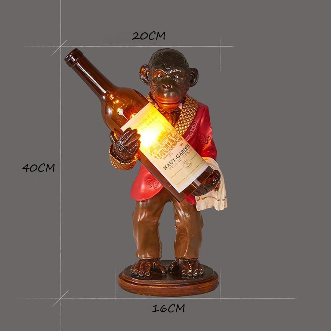 Kreativ Schimpanse Tischleuchte Moderne Dekoration Nachtlicht Tier Vintage Tischlampe Persönlichkeit Kunst Retro Schreibtischlampe Wohnzimmer Arbeitszimmer Tischbeleuchtung Schlafzimmer Hotel E14