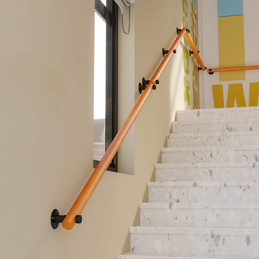 Main courante 1ft-20ft avec kit complet de rampe d'escalier bois antidérapante