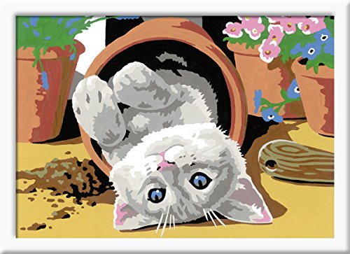 Preisvergleich Produktbild Ravensburger Malen nach Zahlen 28345- Freches Kätzchen, Malset
