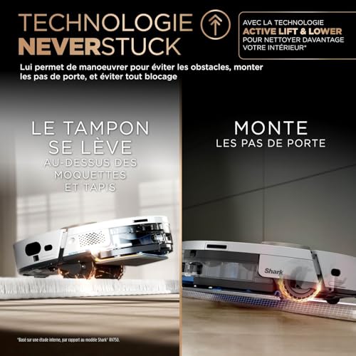 Robot aspirateur laveur Shark PowerDetect avec navigation LiDAR et base 60j - 6