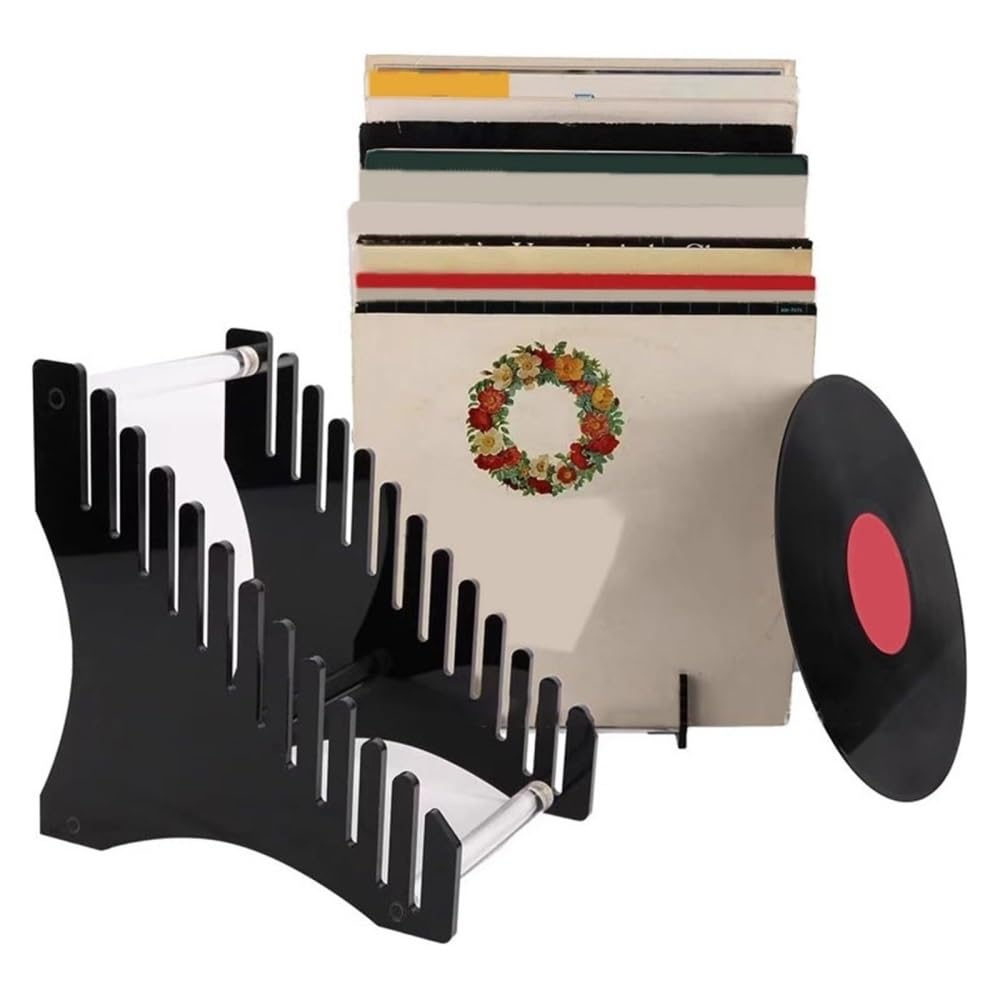 Stojak na płyty CD Albumy CD stojak na stojaki akrylowy stojak na płyty winylowe 12 organizer do przechowywania płyt LP