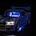 BrickBling LED Light Kit Compatible with Lego Speed Champions Fast & Furious Nissan Skyline GT-R (R34) Car Building Set, Blue Underglow Lights Compatible with Lego 76917 - Not Come with Model