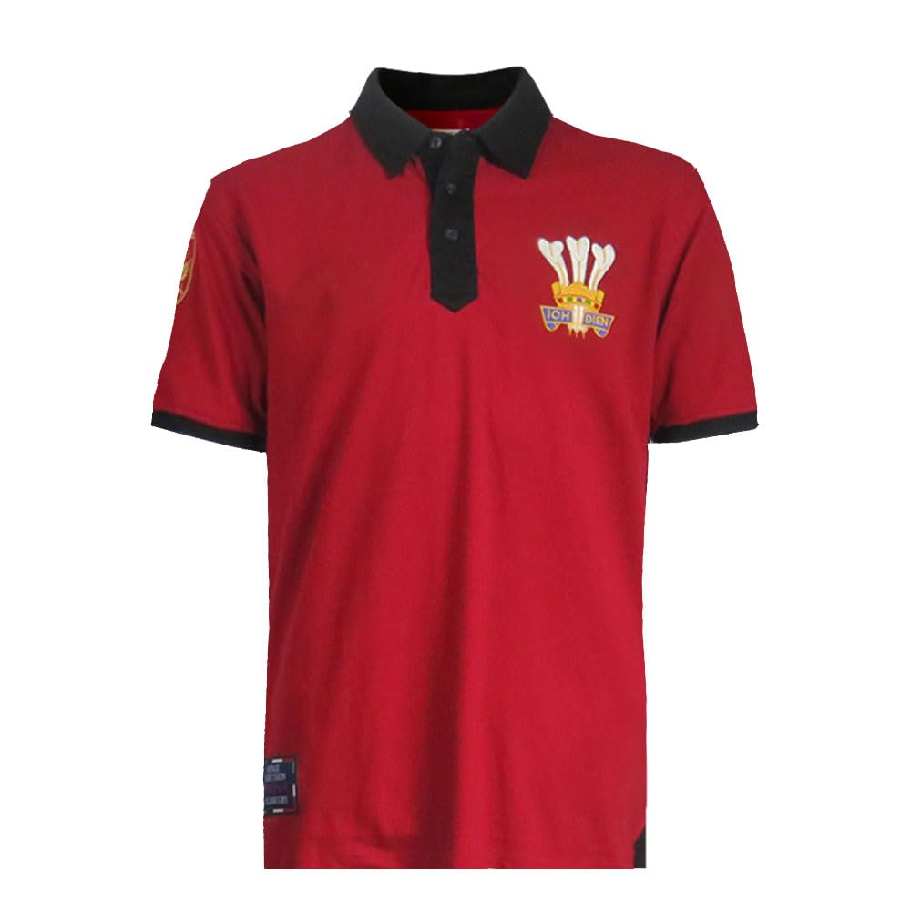 Ellis 1871 Rugby Men's Red Wales Rugby 1976 Polo Grand Slam