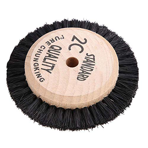 Image of Professional Jewelry Polishing Brush, Soft Bristle Wheel Buffing Accessory for Gold, Silver, Metal, and Watch Cleaning Ideal for Jewelers, Watchmakers, and Crafters.