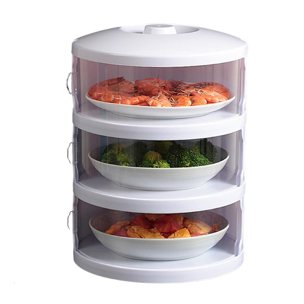 Kitchen Storage Food Cover Insulation Dust-proof Covers Multilayer Anti-flies Dining Table Leftovers Storage Organizador Protection Box Boxing Multilayer Insulated Vegetable Cover Stackable Food Box