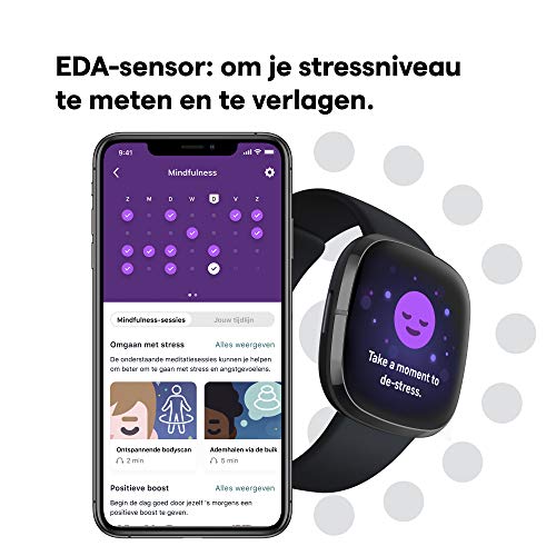 Fitbit Sense - Geavanceerde smartwatch functies voor een gezond hart, stressbeheersing, huidtemperatuur en meer. - Image 4