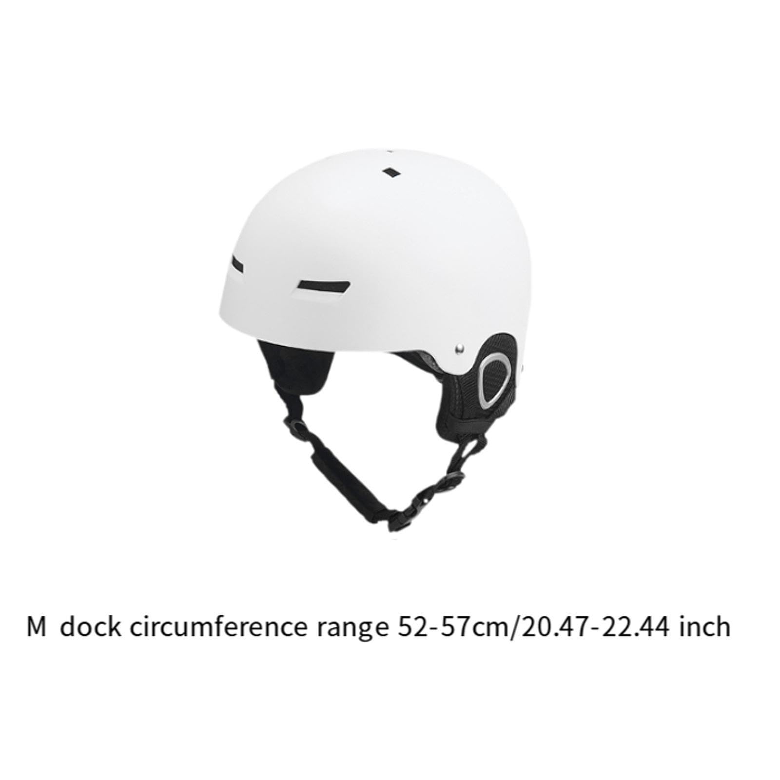 Unisex Skihelm Verstellbar 52cm-57cm, Erwachsener-Hartschalenhelm mit Abnehmbaren Ohrenpolstern, ABS & EPS Schutzhelm mit Belüftung, Wintersport Helm für Damen Herren Ski & Snowboard