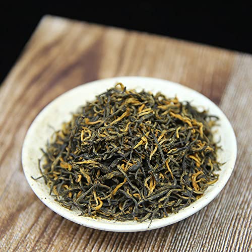 Fullchea - Golden Monkey Tea Black - Chinese Black Tea Loose Leaf - Jin Jun Mei - Increases Energy (8.8Oz / 250G) #TOP1