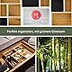 TAKE® 6-teiliges Schubladen Organizer aus 100% Natur Bambus - Boxen in vers. Größen für Küche, Bad & Büro, Schminktisch Organizer Bad, Drawer Organizer