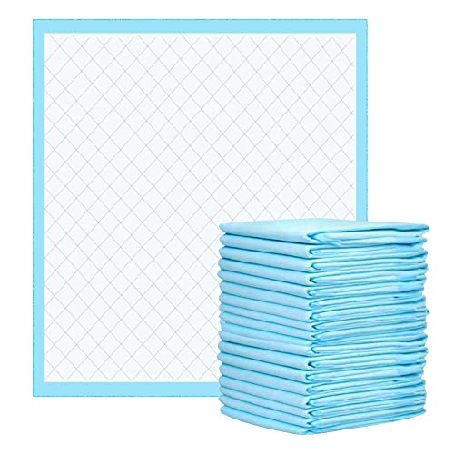 Einwegunterlagen 60 x 60 cm Inkontinenzunterlagen für Bett Weiche wasserdichte Laken 32 Stück Saugfähige Pads Einweg-Wickelunterlagen Cover