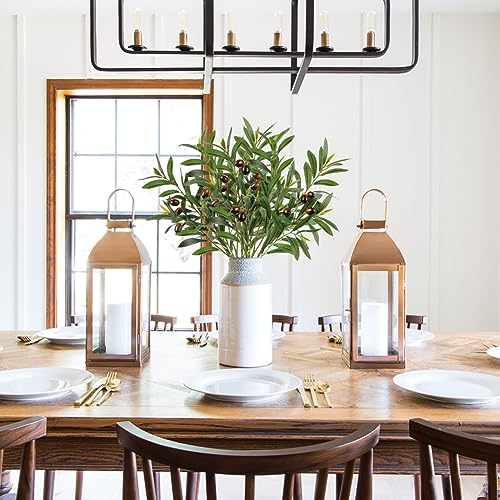 Oairse 6 steli ramo di ulivo artificiale, 2