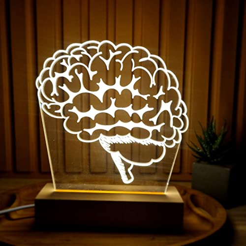 PopLumos- Luminária led 3d, cérebro, neurologista, médico