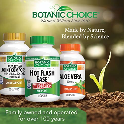 Botanic Choice Natural Menopause Hot Flash Relief Balance Supplement For Women - Powerful Herbal Blend With Black Cohosh, Soy, Red Clover - Gluten Free - 60 Capsules #TOP5
