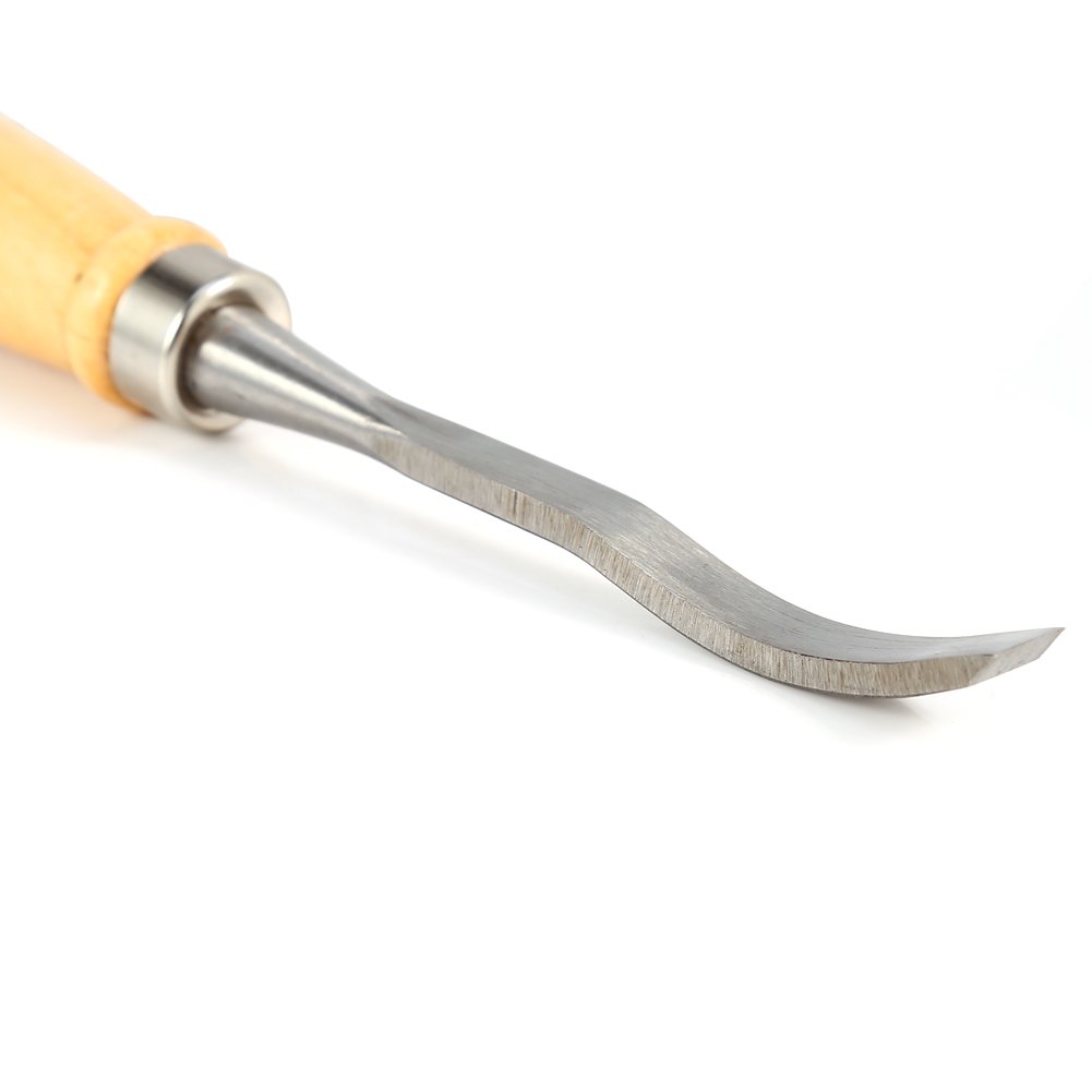 Aramox Gubias Para Tallar Madera Cinceles de mano, 12 piezas de madera, juego de cinceles de mano, acero endurecido, carpinter¨ªa, torno profesional, herramientas de gubias