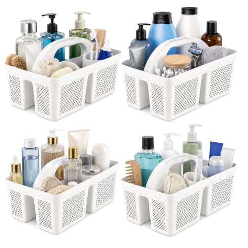 MLIKLU 4-Pack Portable Shower Caddy with Handle