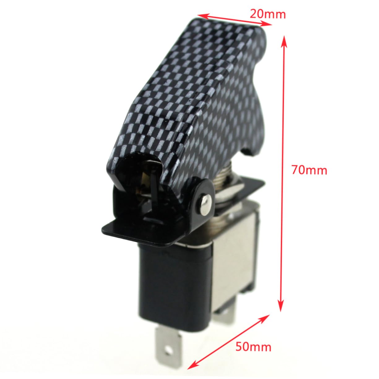 MAGICLULU 12v 20a Led Toggle Ignition Cover Indicator for Racing Cars Motor Vehicles Yachts