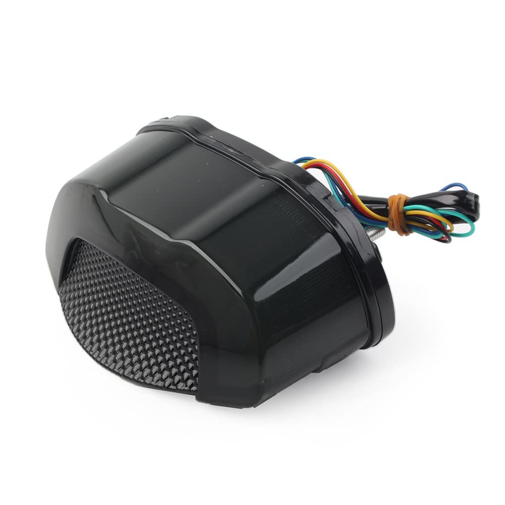 Cnthan7 Motorcycle Tail Brake Rear Light, Turn Signal Flashing Lights for HONDA CB650R CBR650R CB300R CB150R, Red