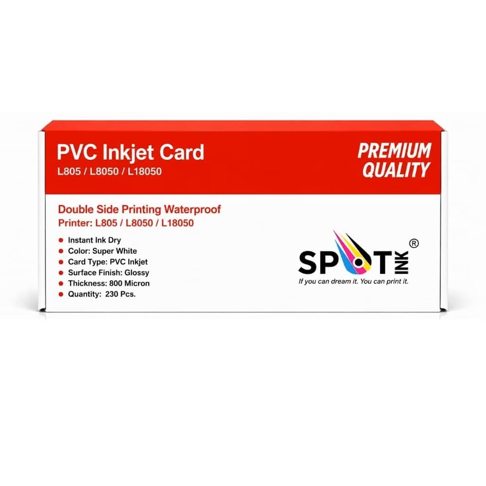 White PVC ID Cards - 230 Pack for Epson Printers -1 White PVC ID Cards - 230 Pack for Epson Printers -1