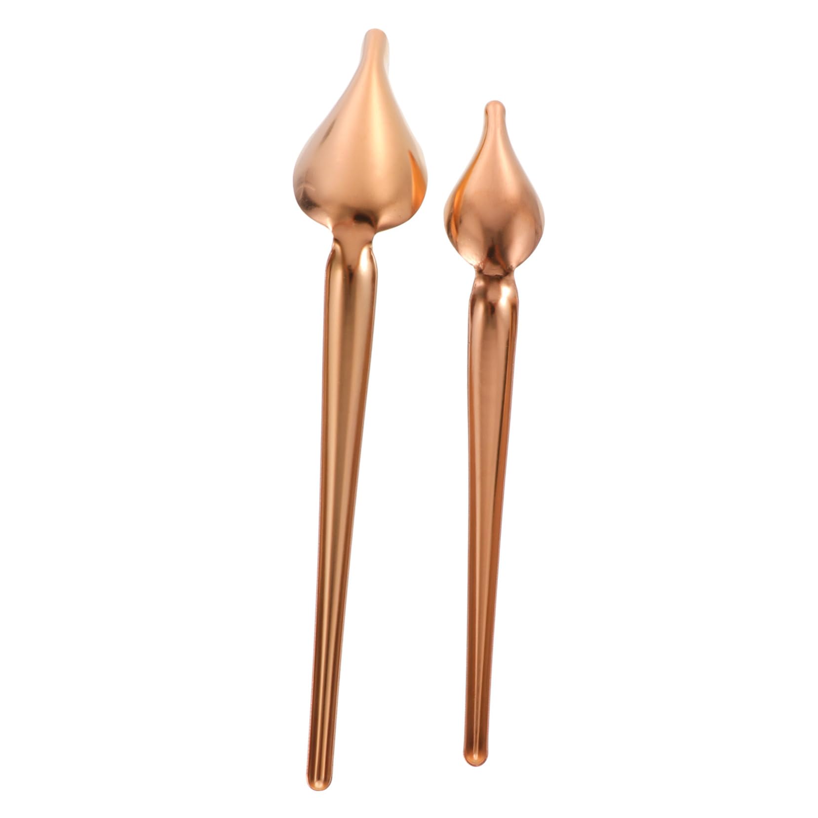 OUNONA 2Pcs Saucier Decorating Spoons Food Grade Drizzle Spoons for Baking Western Food Decoration Smooth Handles Design