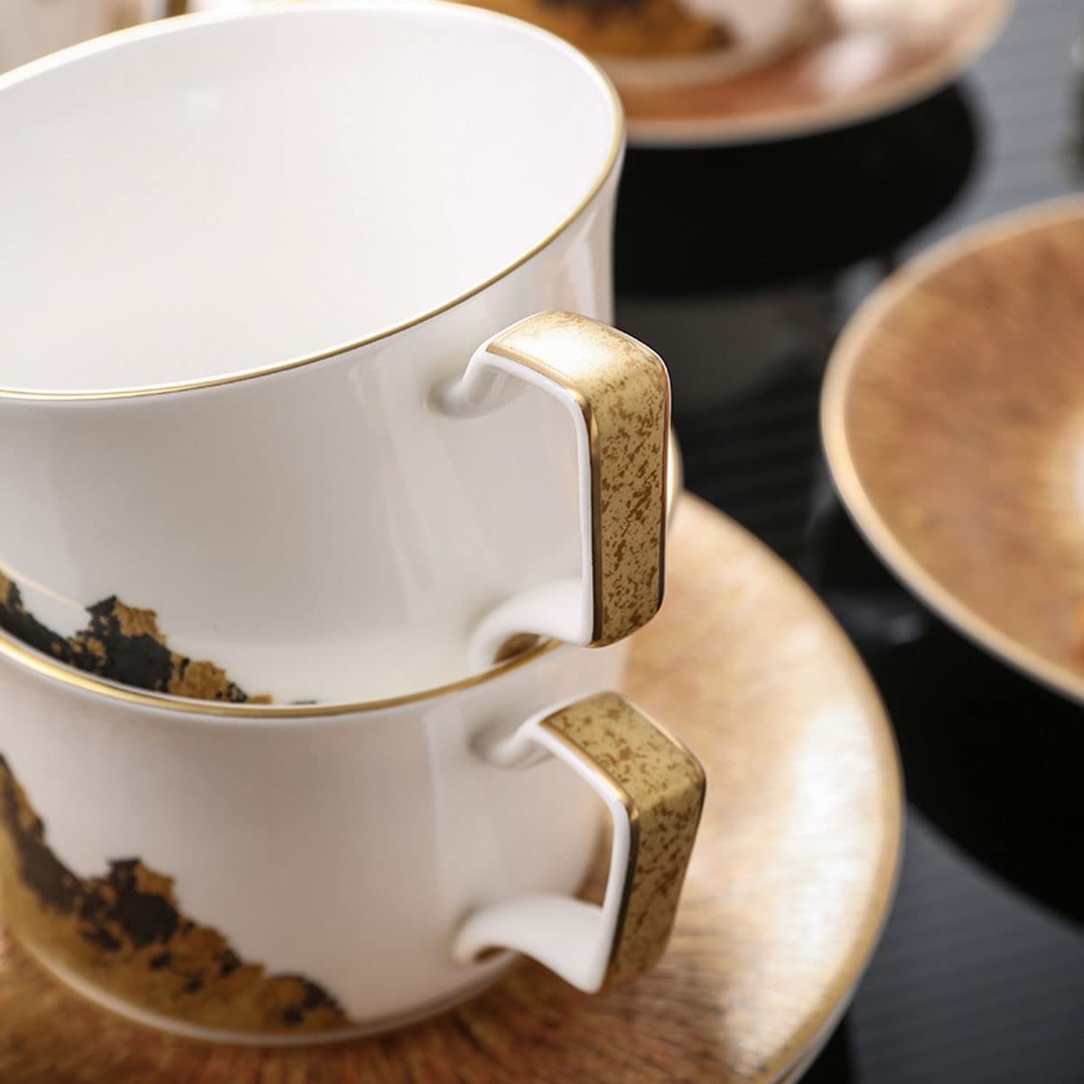 Porcelanowa angielska filiżanka do herbaty i spodek zestaw łyżeczek kwiatowy herbata filiżanka do kawy sztuka porcelana kostna filiżanka prezent dla mamy przyjaciela herbata impreza dekoracja stołu