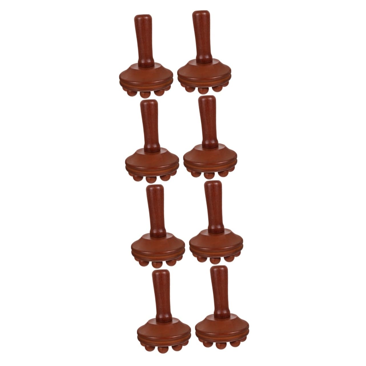 Cepillo De Masaje De Vientre Cepillo De Mano Para Masaje De Pies Herramienta De Masaje Corporal De Mano Masajeador De De Madera 2 Piezas X 4
