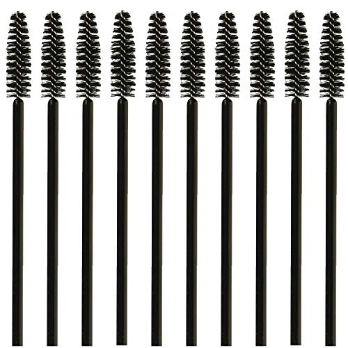 BallHull 300 Pcs Mascara Wands Applicator Disposable Eyelash Makeup Brush for Eyelash Extension Eyebrow and Brow Definer, Black