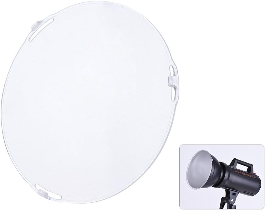 Photo Studio Portable 18.5cm Frosted-Surface Diffuser Plate for Bowens Mount 7" Standard Reflector Lamp Shade