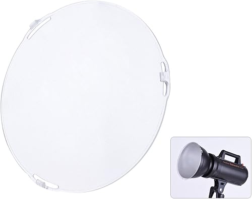 Andoer Photo Studio Portable 18.5cm Frosted-Surface Diffuser Plate for Bowens Mount 7" Standard Reflector Lamp Shade