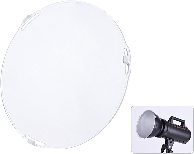 Andoer Photo Studio Portable 18.5cm Frosted-Surface Diffuser Plate for Bowens Mount 7" Standard Reflector Lamp Shade