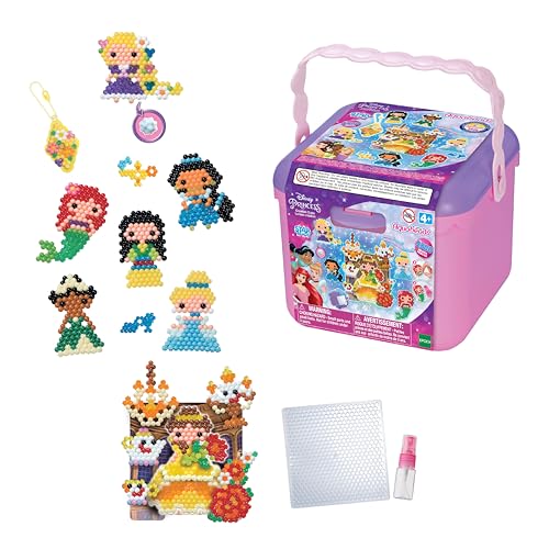 Aquabeads - La box Princesses Disney - Kit de loisirs créatifs - Activité manuelle enfants en toute autonomie - Coffret de perles qui collent avec de l'eau -...