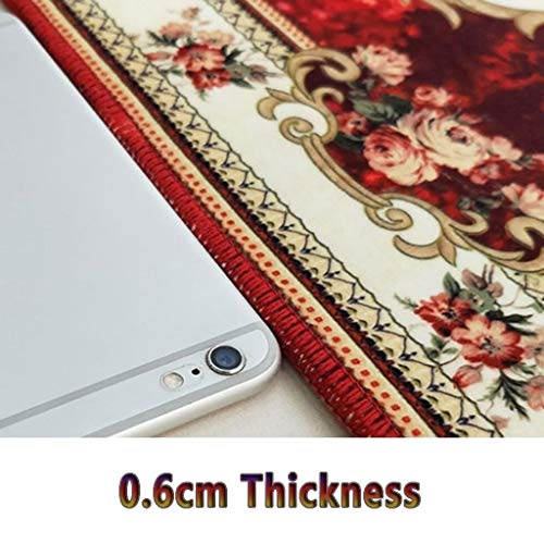 Tapis moderne floral 3D antidérapant : fini les glissades dans la cuisine !