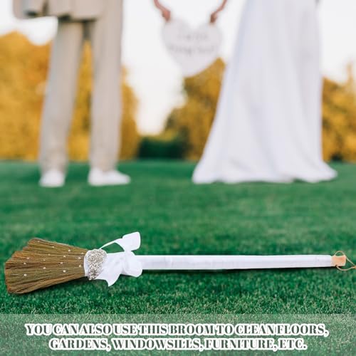 image for Yungyan Wedding Brooms for Jumping Ceremony DIY Bride Bridegroom 11.81