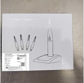 Gutta Percha Point Cutter with 4 Tips, Dental Tooth Gum Endo Obturation System with Heated Pen, Dentist Breaker Cutter Tools