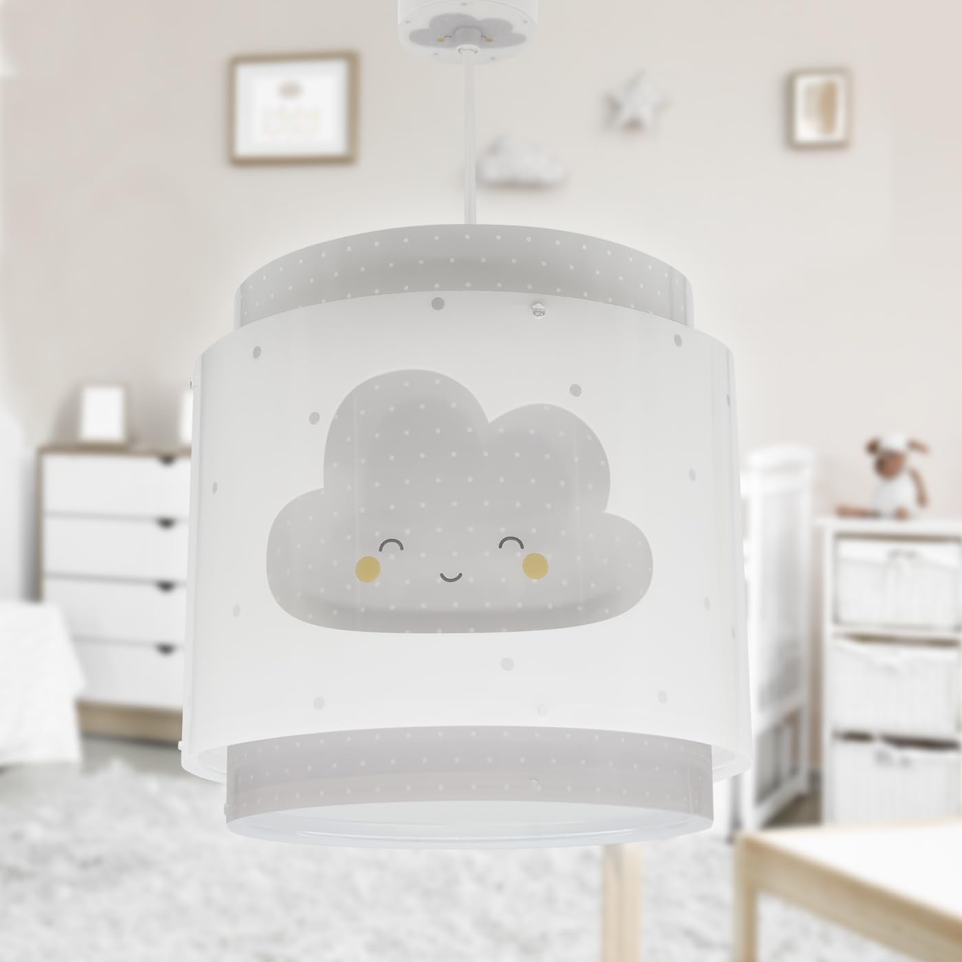 Dalber Lampada da soffitto a sospensione per bambini Baby Dreams Nuvola grigia