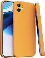 Capa Case Capinha Para iPhone 11 Silicone Aveludada Com Forro aveludado Premium (LARANJA)