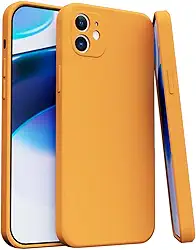 Capa Case Capinha Para iPhone 11 Silicone Aveludada Com Forro aveludado Premium (LARANJA)