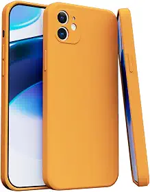 Capa Case Capinha Para iPhone 11 Silicone Aveludada Com Forro aveludado Premium (LARANJA)